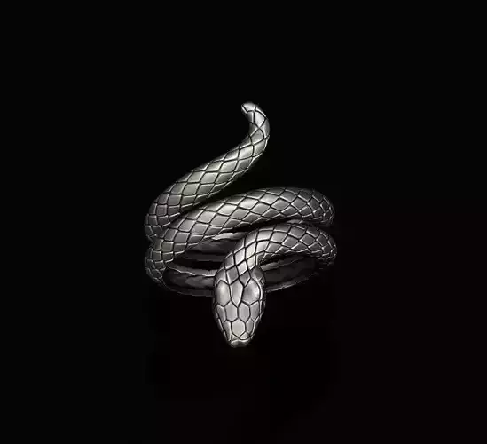snake ring 3D print model