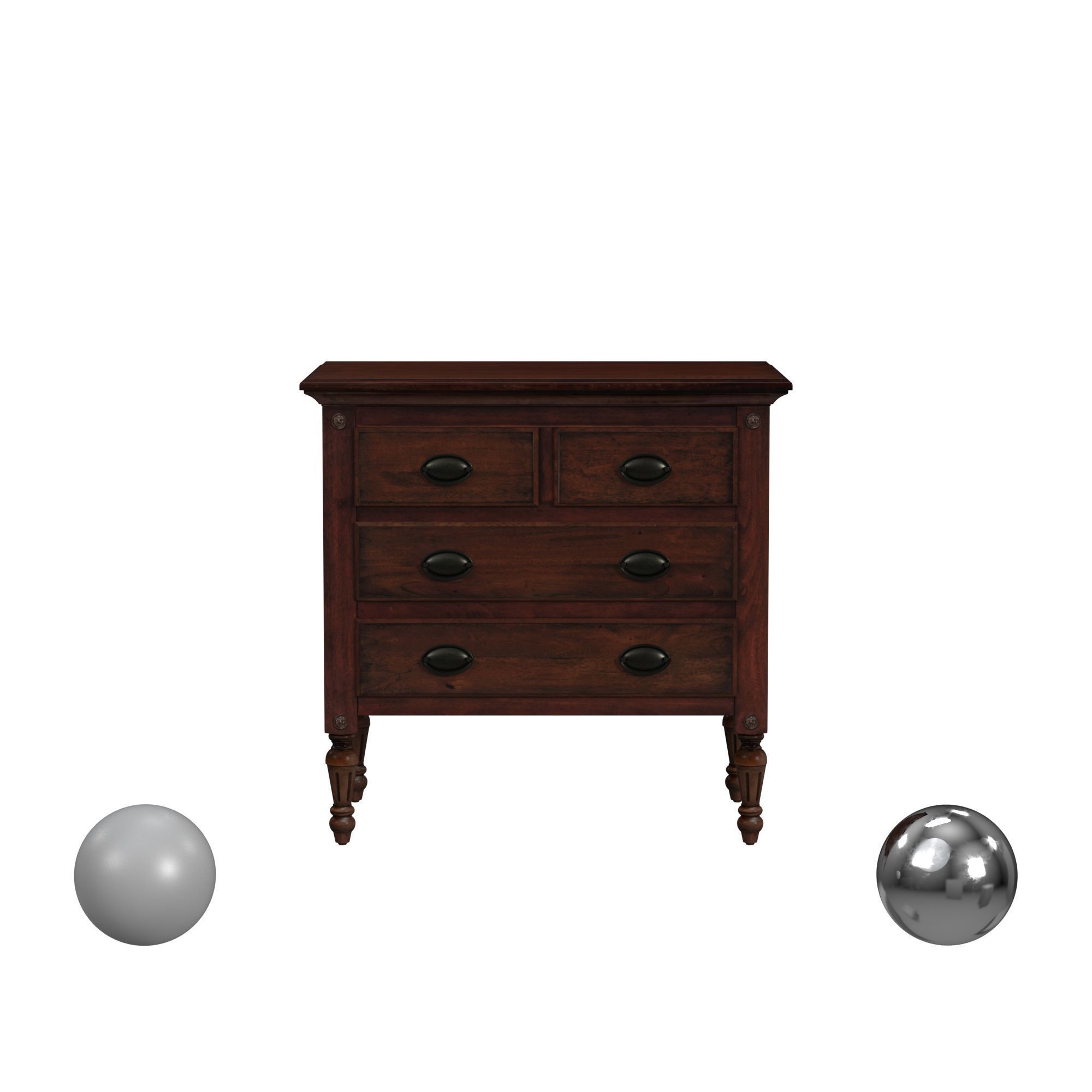 Butler Specialty Company Easterbrook 4 Drawer Chest 3D model_1