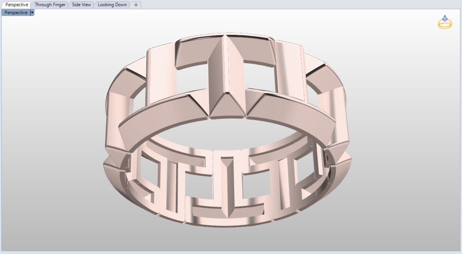 tiffany T Ring  3D print model_1