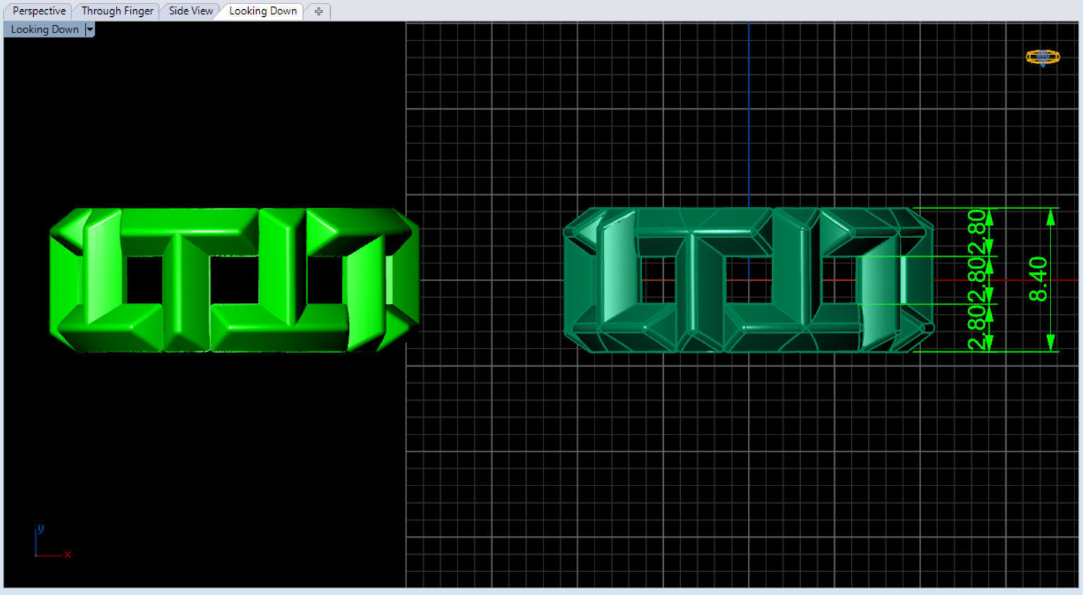 tiffany T Ring  3D print model_5
