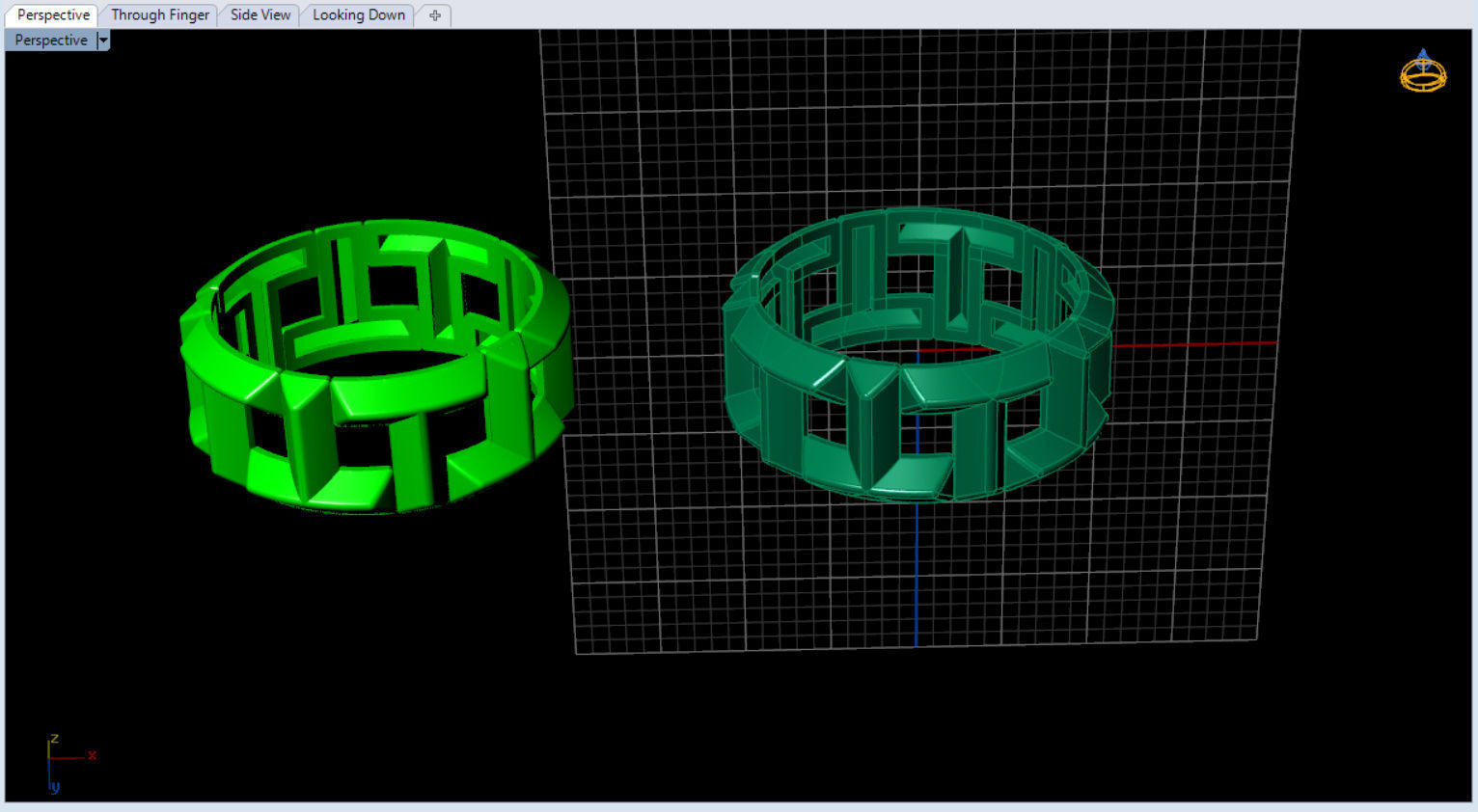 tiffany T Ring  3D print model_15