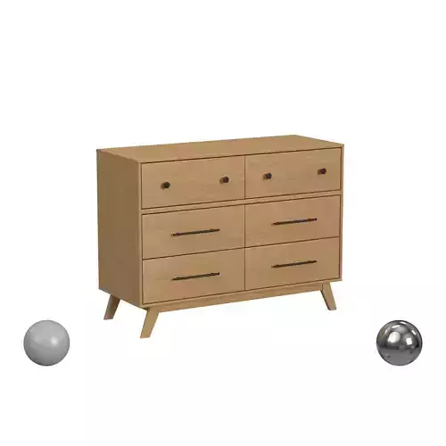 Otto 6-Drawer Dresser in Honey