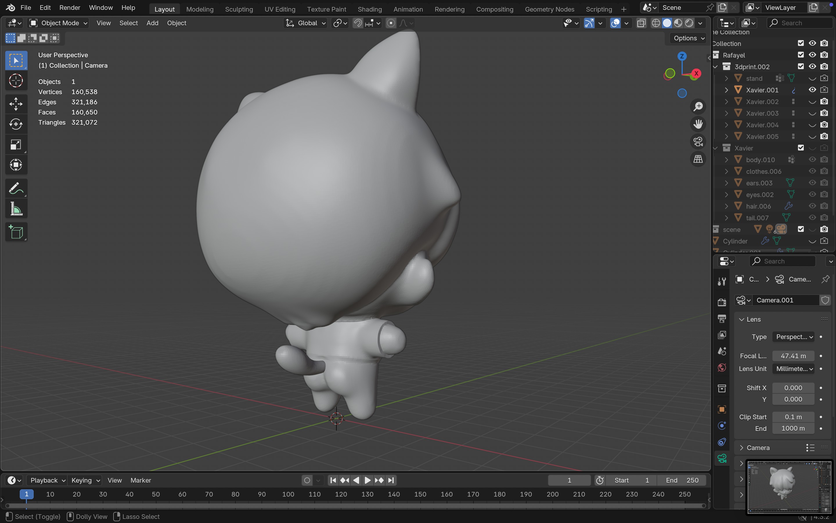 Xavier Cat Love and Deepspace 3d print model printable  3D print model_10