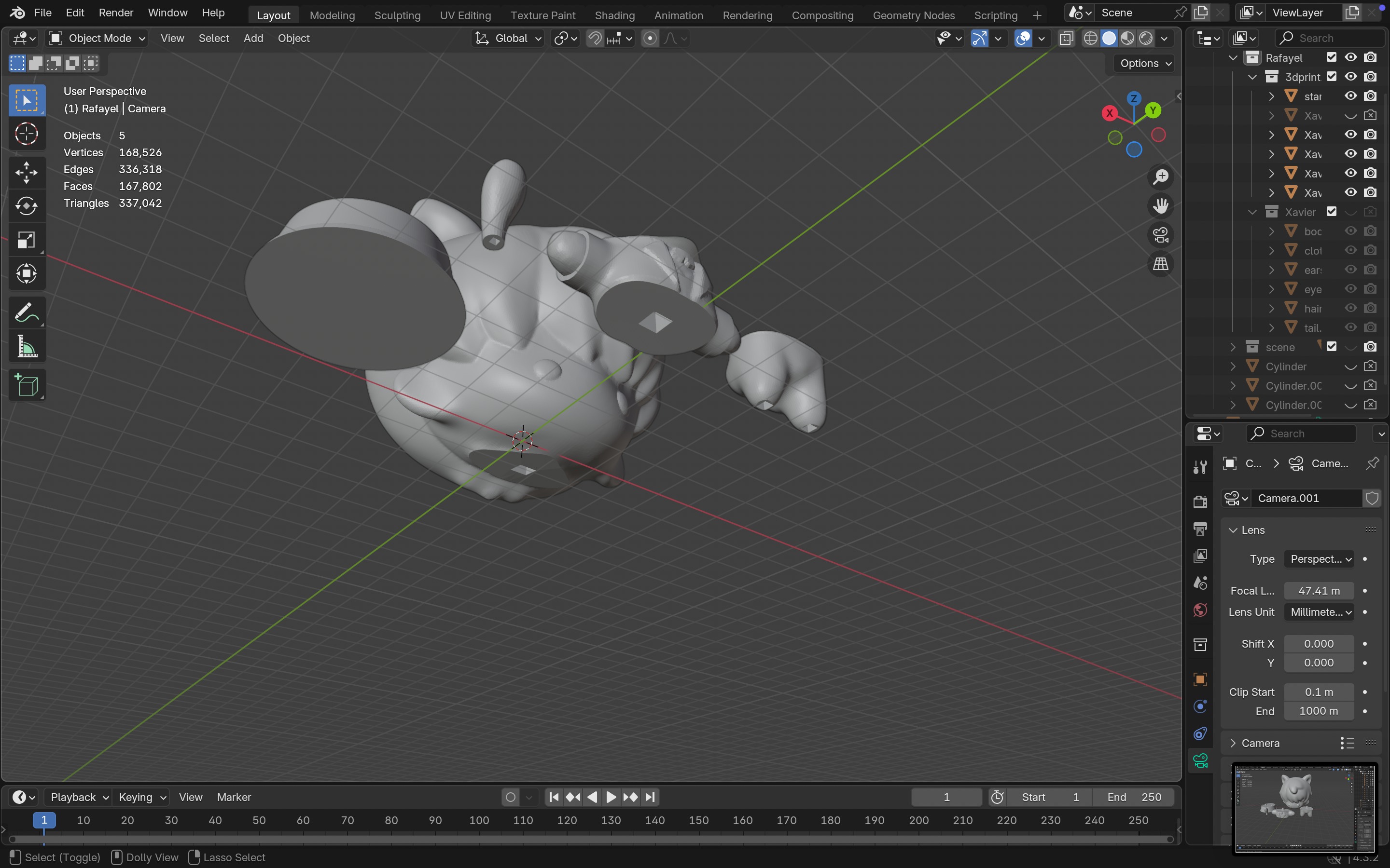 Xavier Cat Love and Deepspace 3d print model printable  3D print model_6