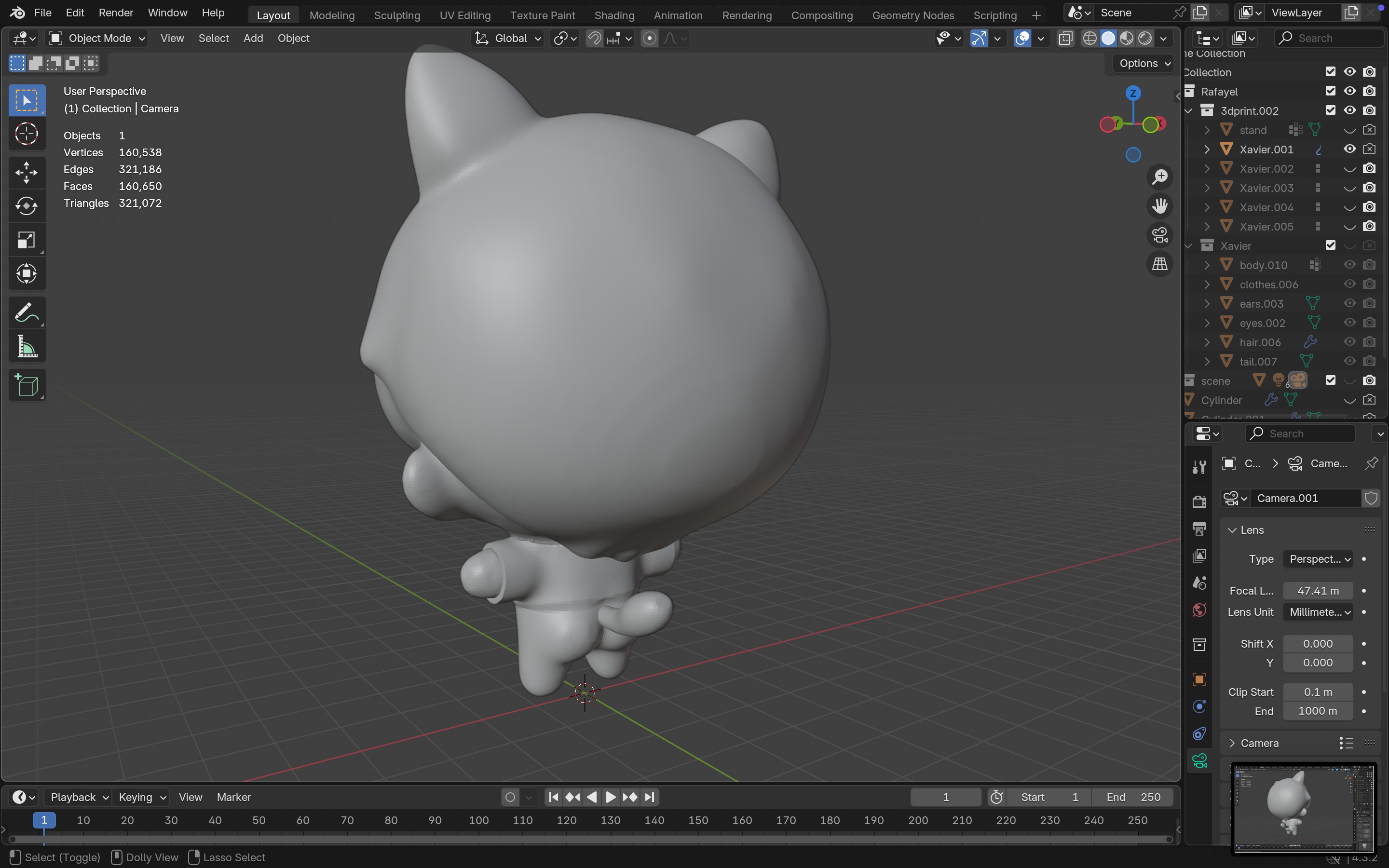 Xavier Cat Love and Deepspace 3d print model printable  3D print model_11