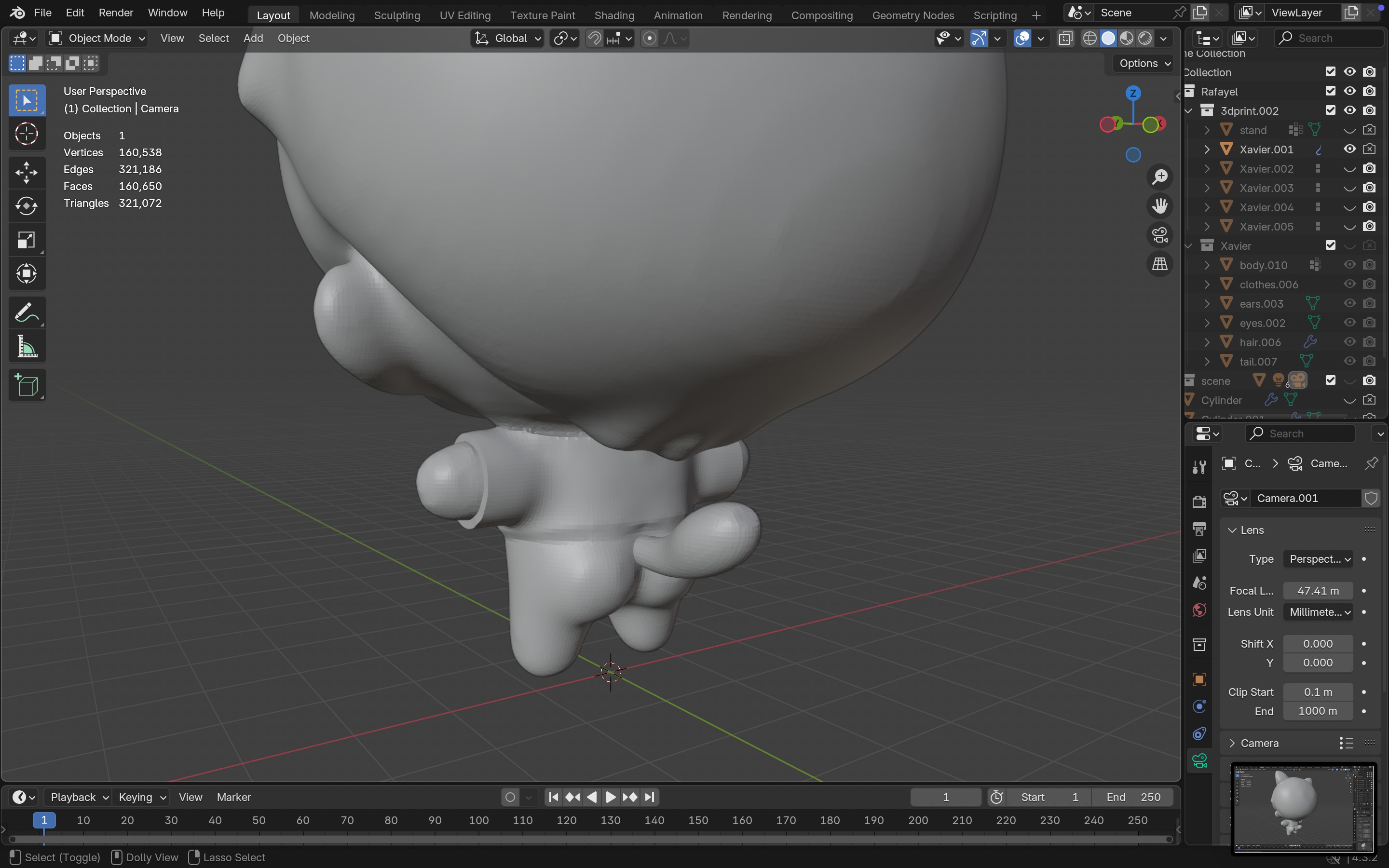 Xavier Cat Love and Deepspace 3d print model printable  3D print model_12