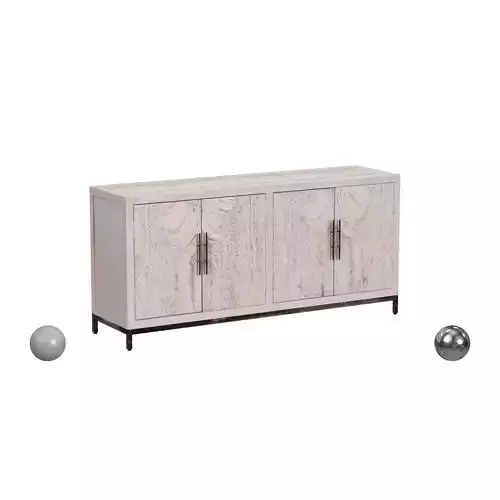 Lisbon 4Dr Sideboard White