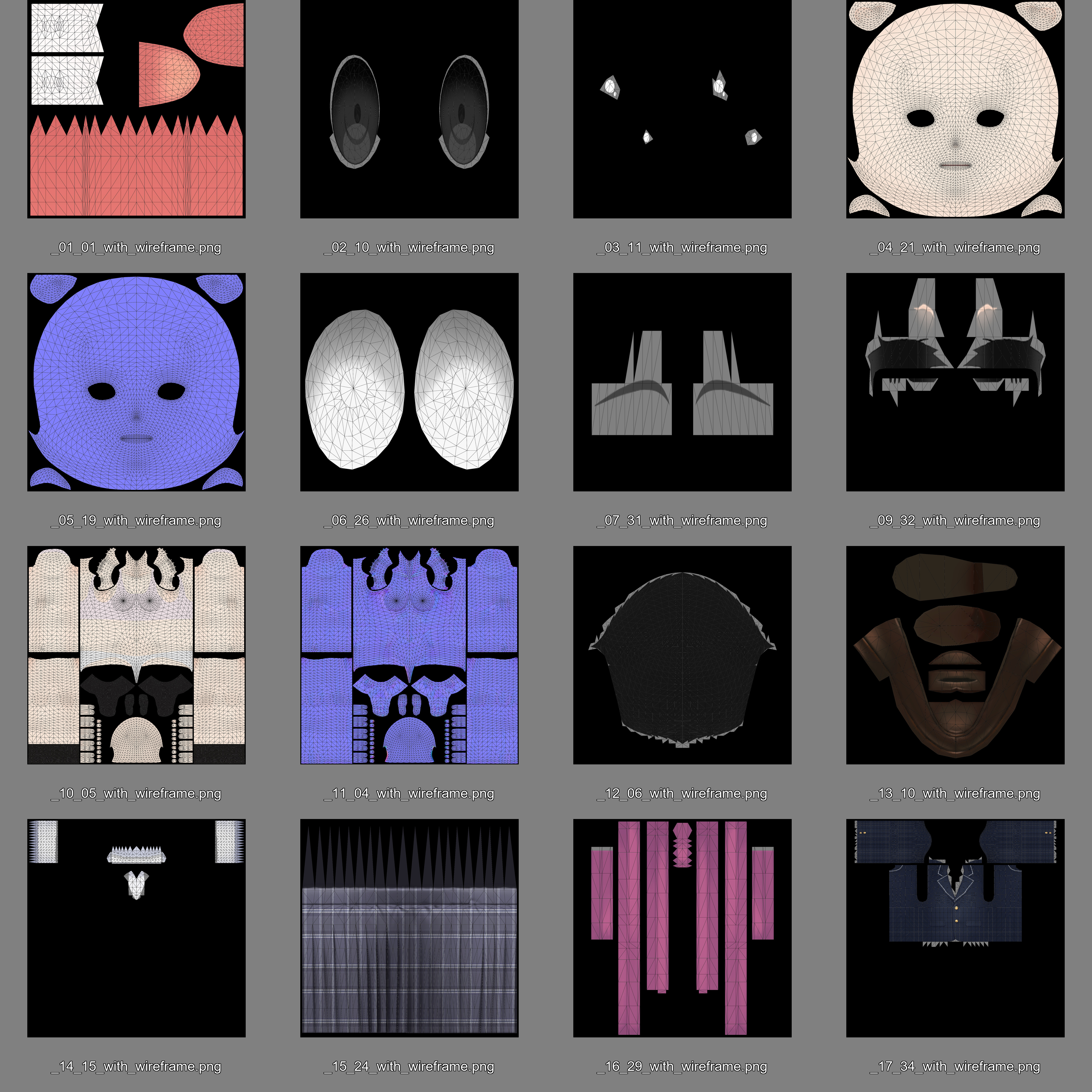 Japanese Anime High School Girl NPC Hikari - Unity UE GameReady Low-poly 3D model_8