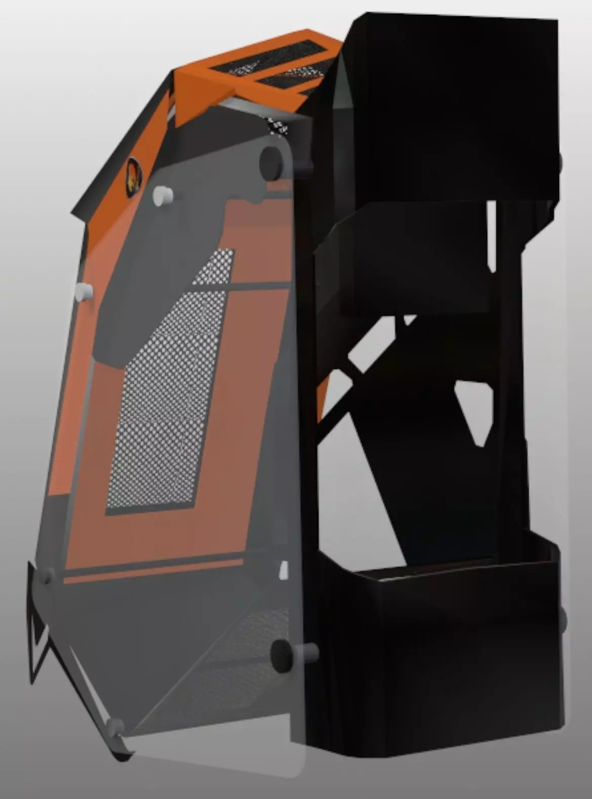 Cougar Conquer Gaming PC Case - Mid Poly Free 3D model
