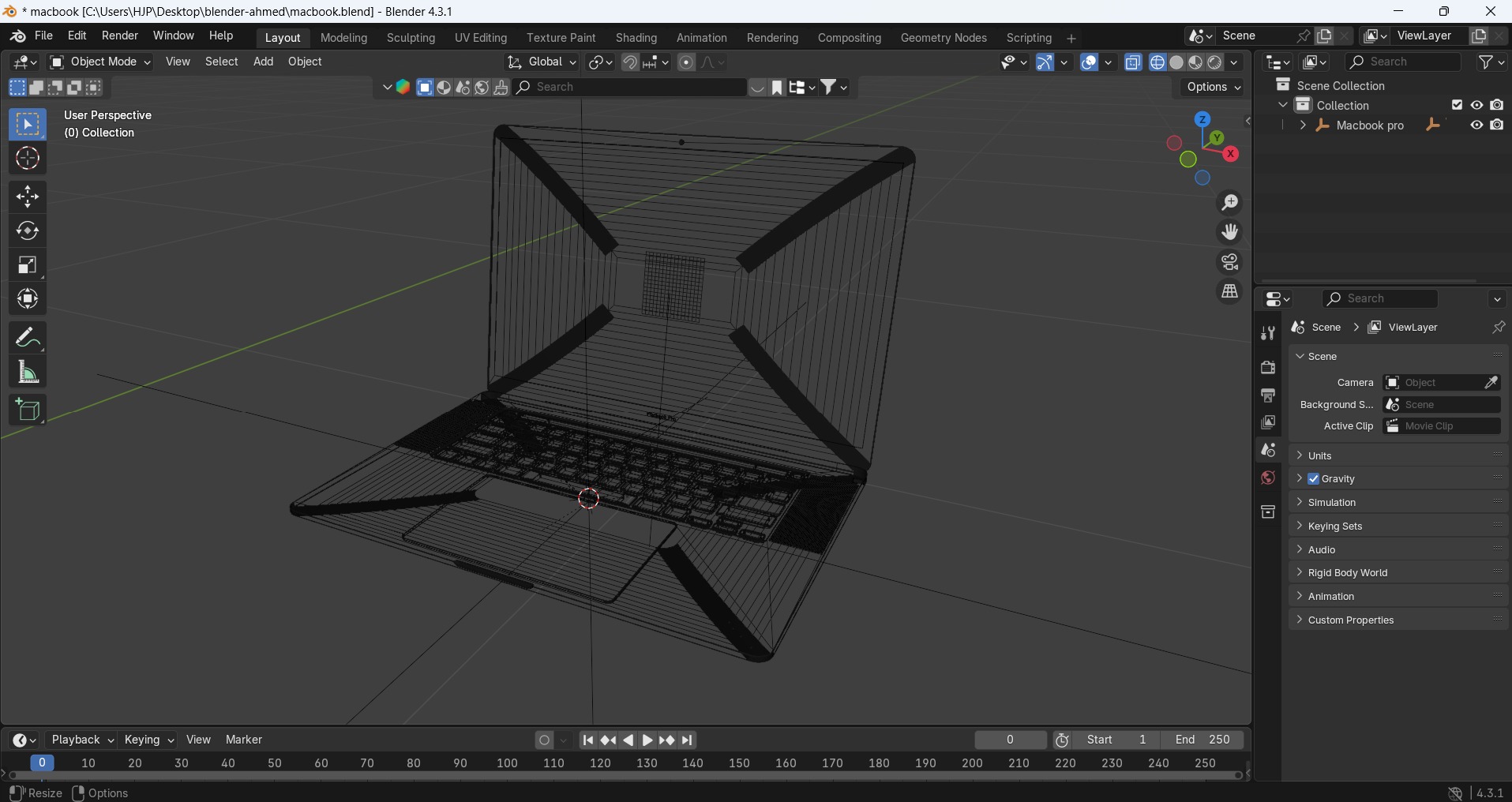 Apple 2024 MacBook 3D model_12