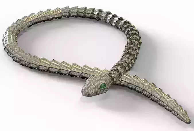 Snake necklace jewelry