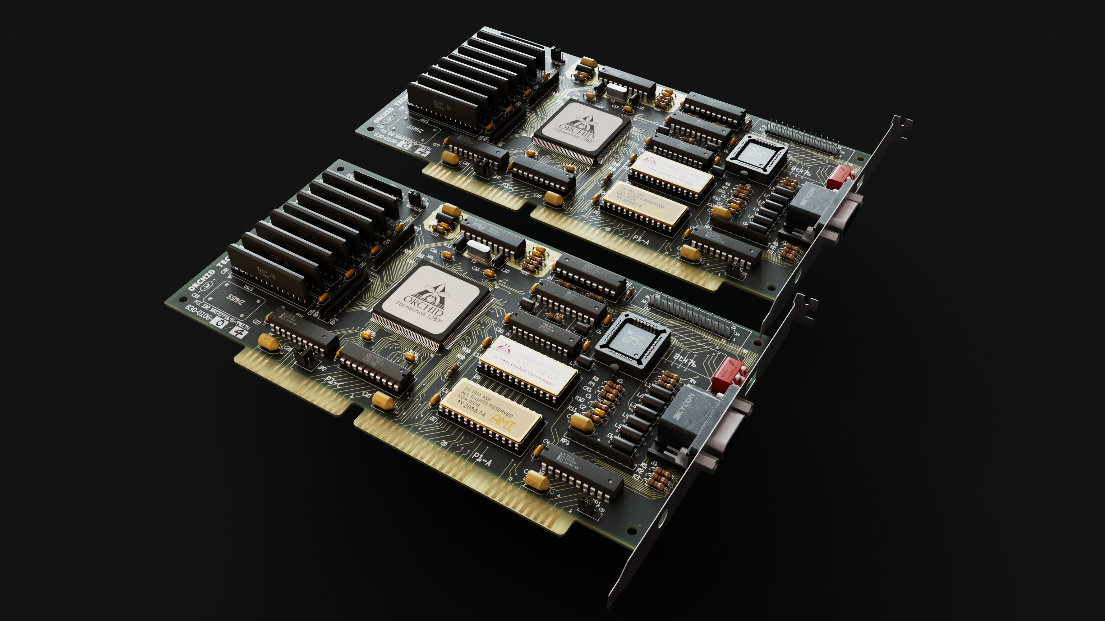 3D model Circuite Board GPU VR / AR / low-poly | CGTrader
