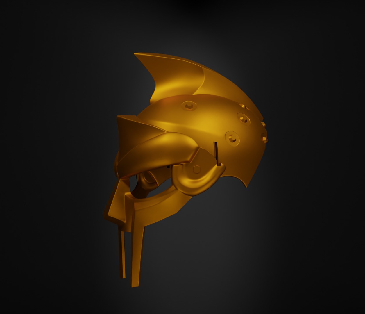 Gladiator Face Helmet Doom Face Mask - Gladiator Armor Part 3D print model_18