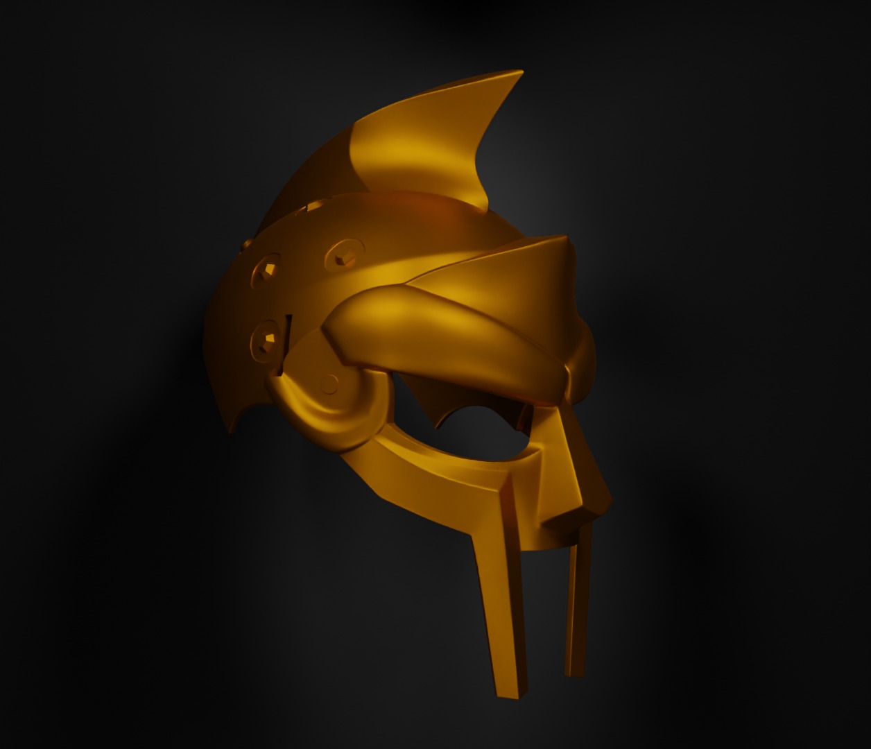Gladiator Face Helmet Doom Face Mask - Gladiator Armor Part 3D print model_25