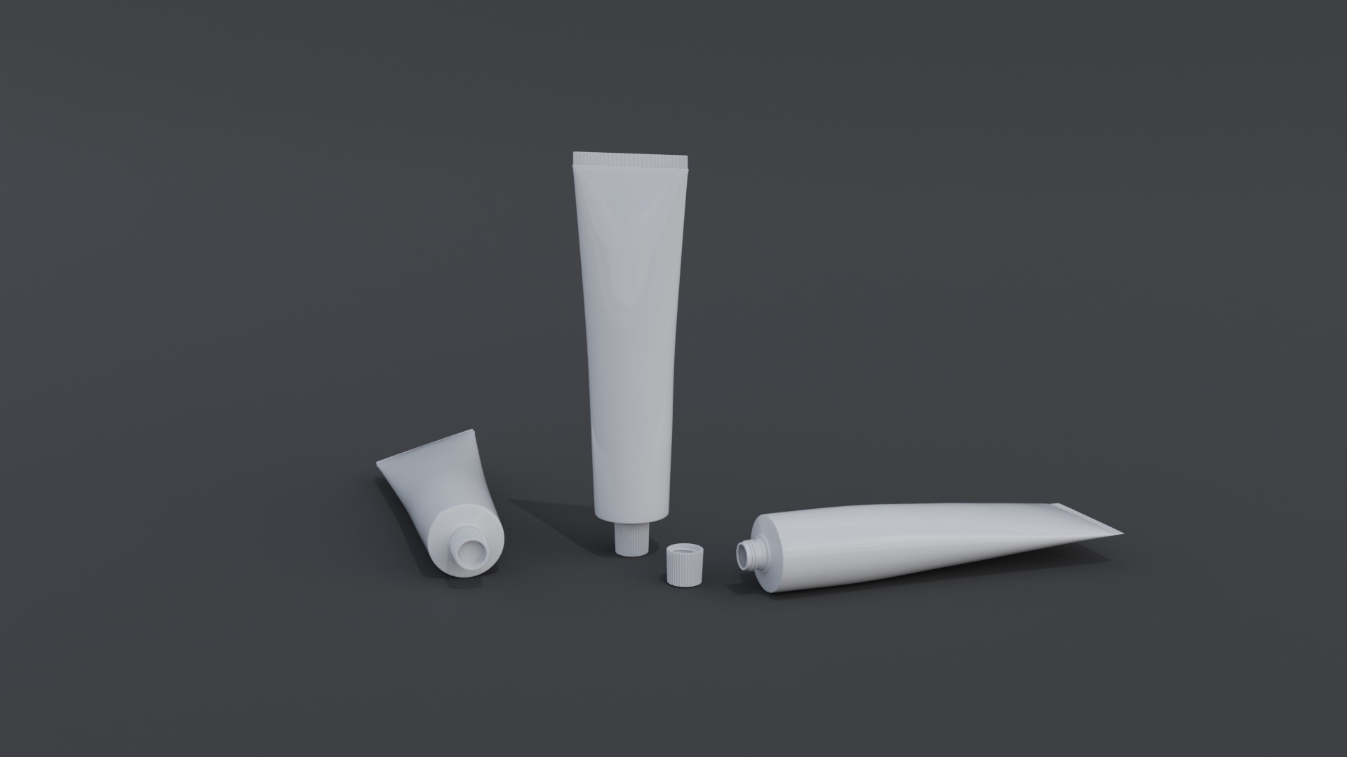Toothpaste Laminate Tube Low-poly 3D model_1