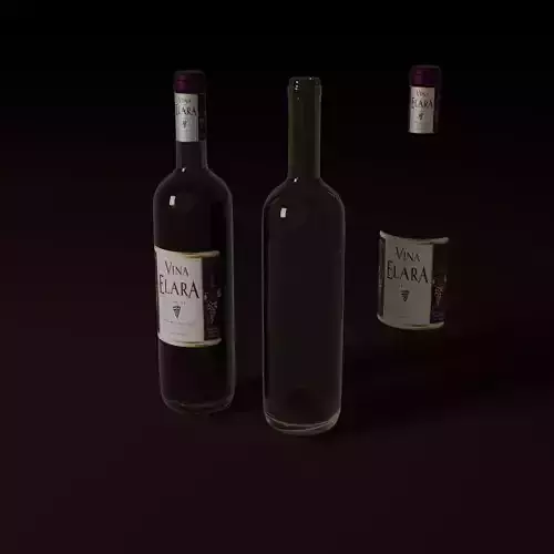 Wine Bottle 3D model