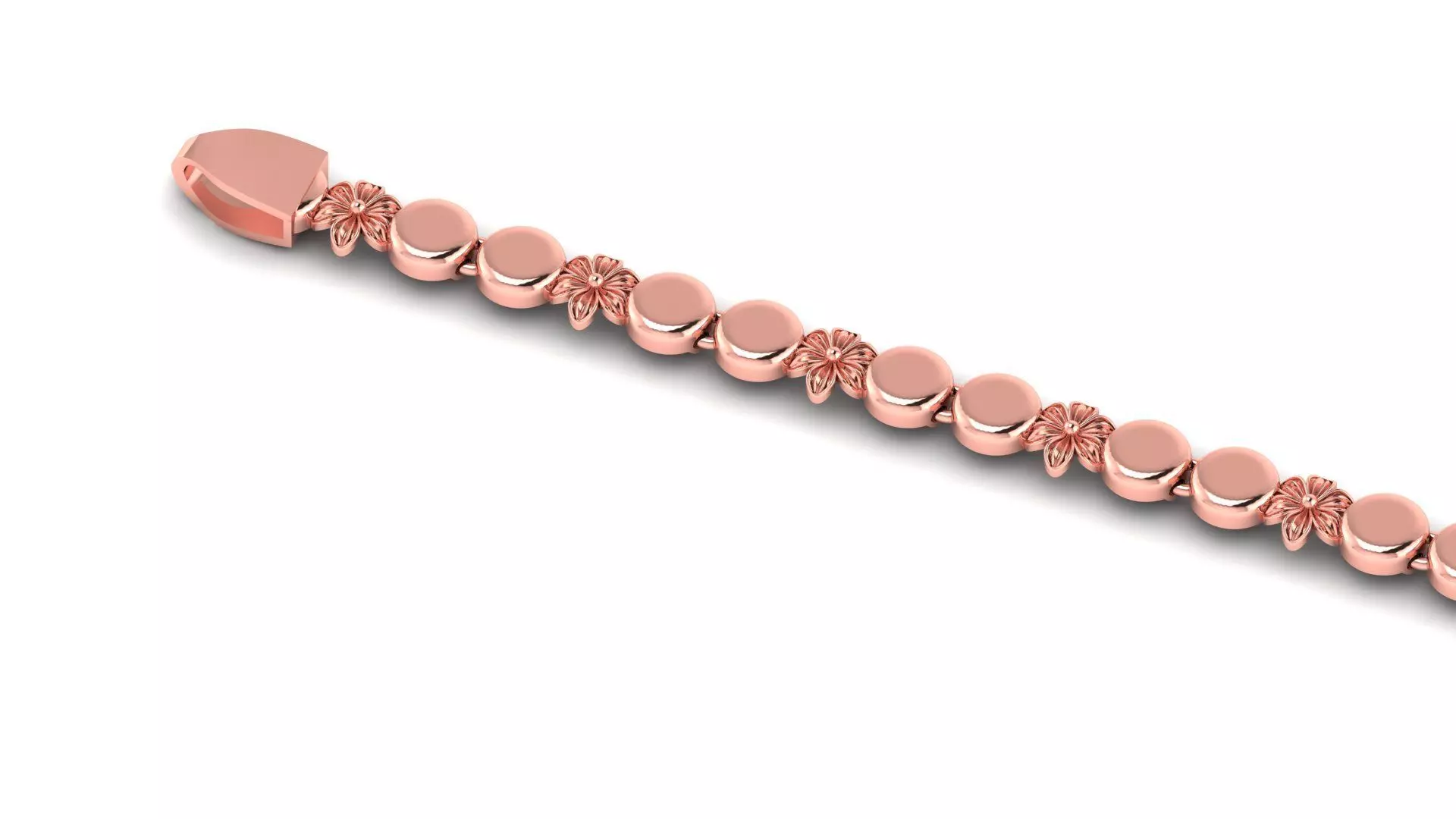 Less Weight ladies 3d bracelet for  3d model direct casting  3D print model_0