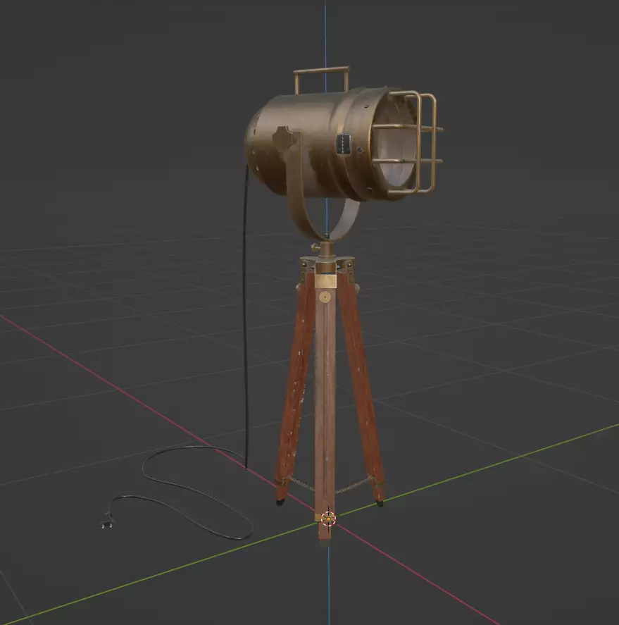 Tripod Floor Lamp Free 3D model