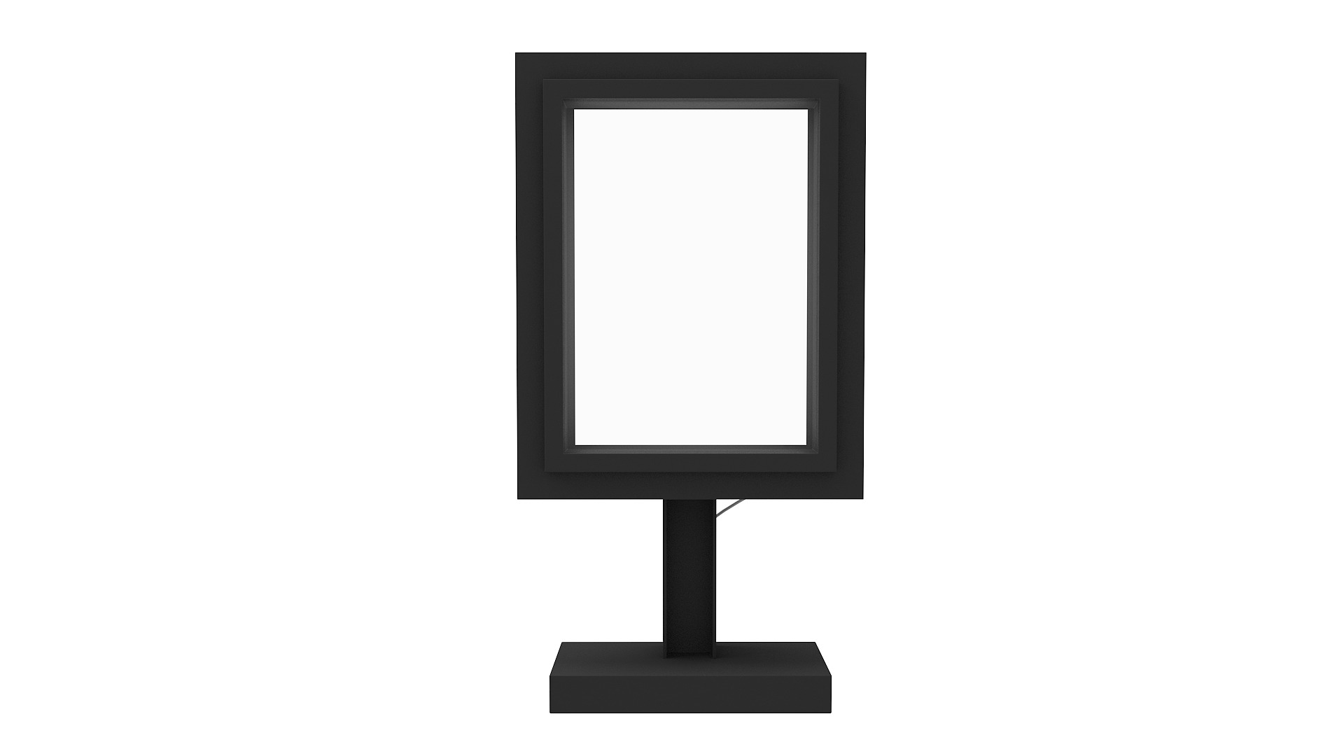 Street Billboard 3D model_1