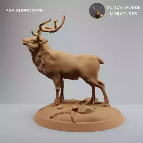 Deer Elk Stag - Pre supported 3D print model