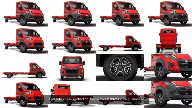 Stellantis chassis collection  Single Cab 4300WB 2025 