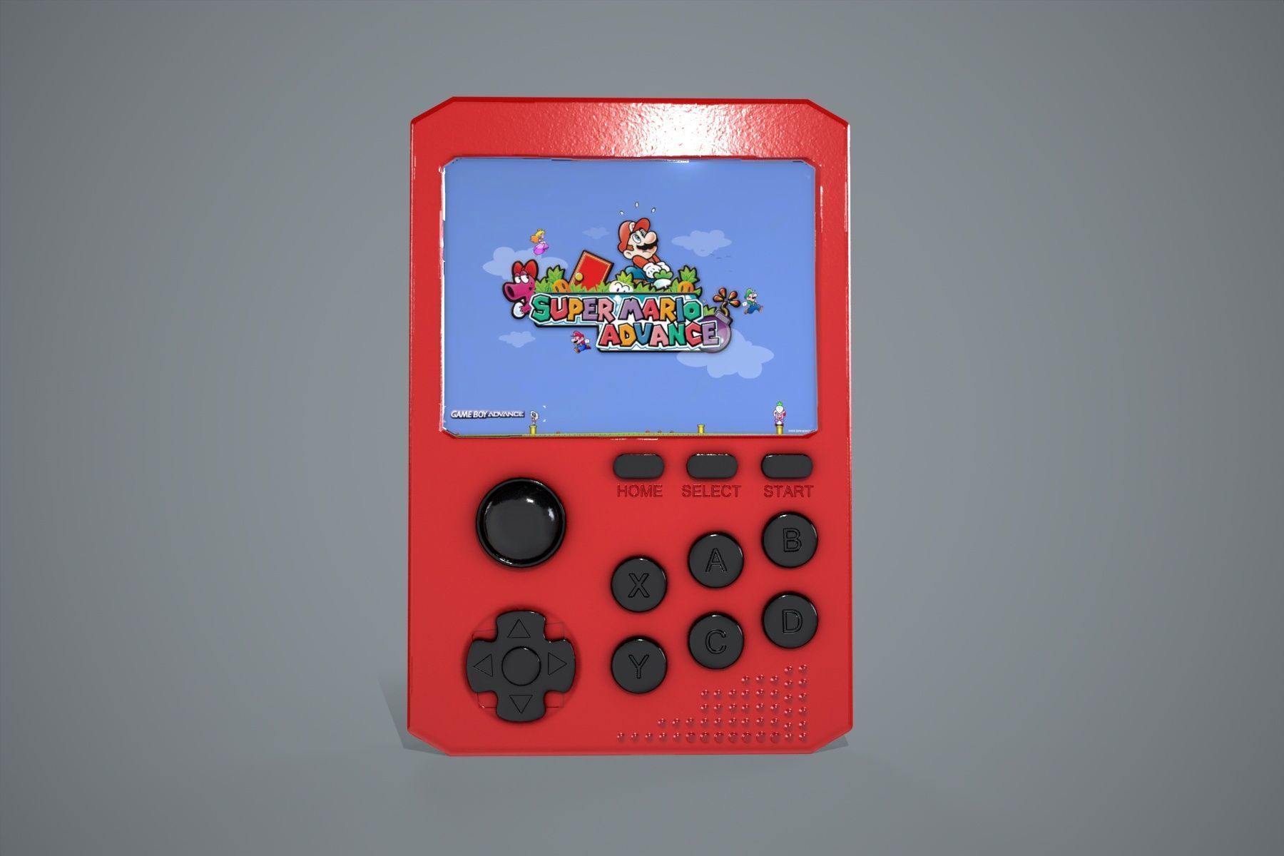 Gameboy 900 Free low-poly 3D model_2