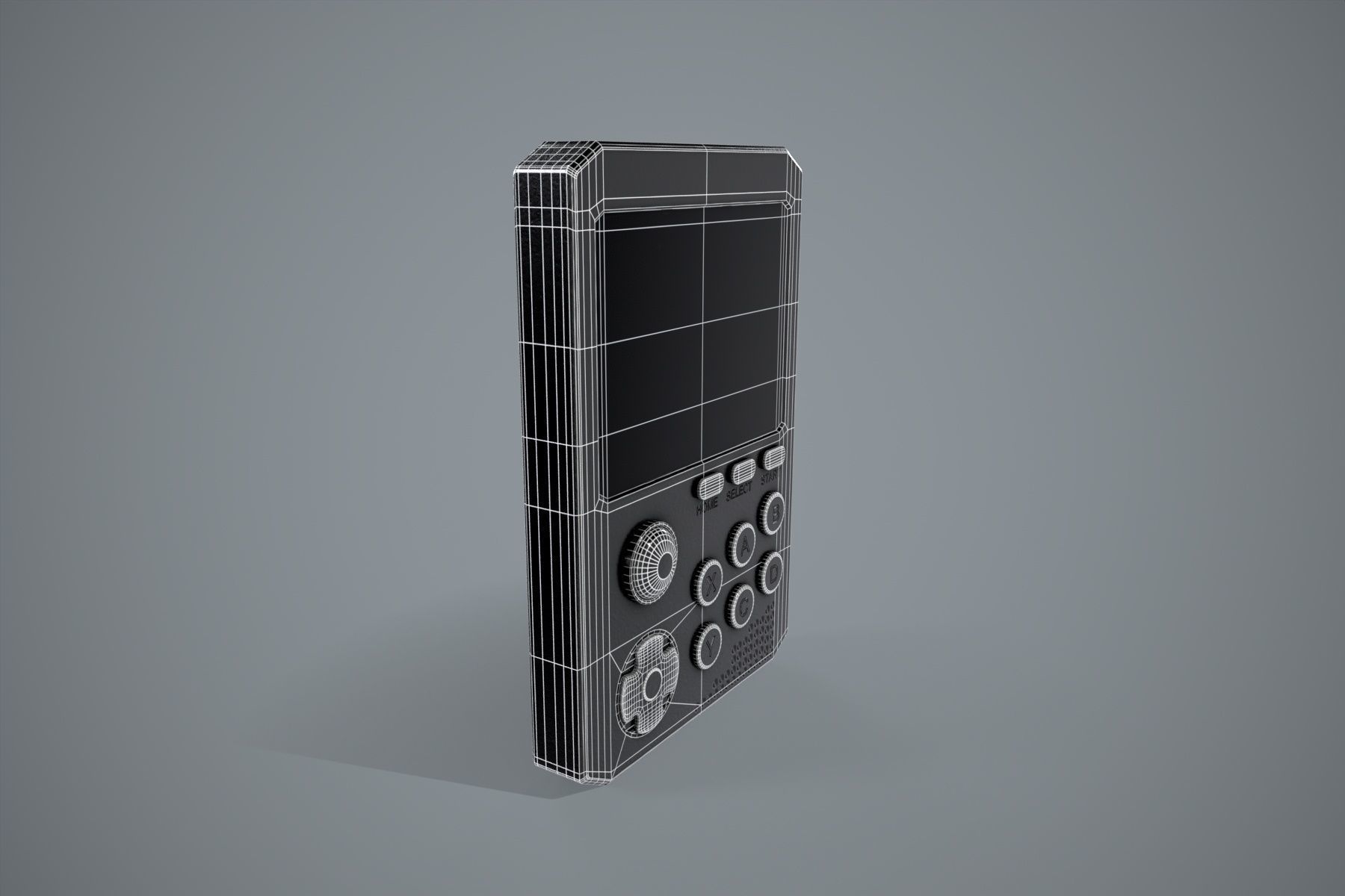 Gameboy 900 Free low-poly 3D model_11