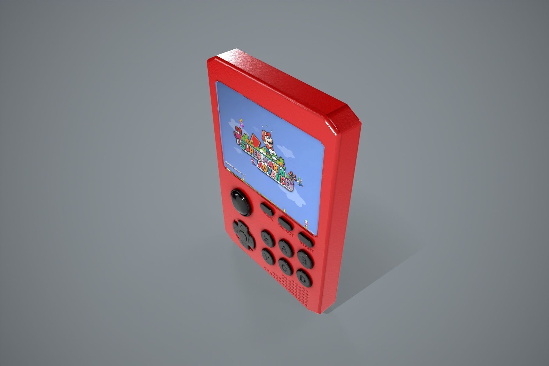 Gameboy 900 Free low-poly 3D model_6