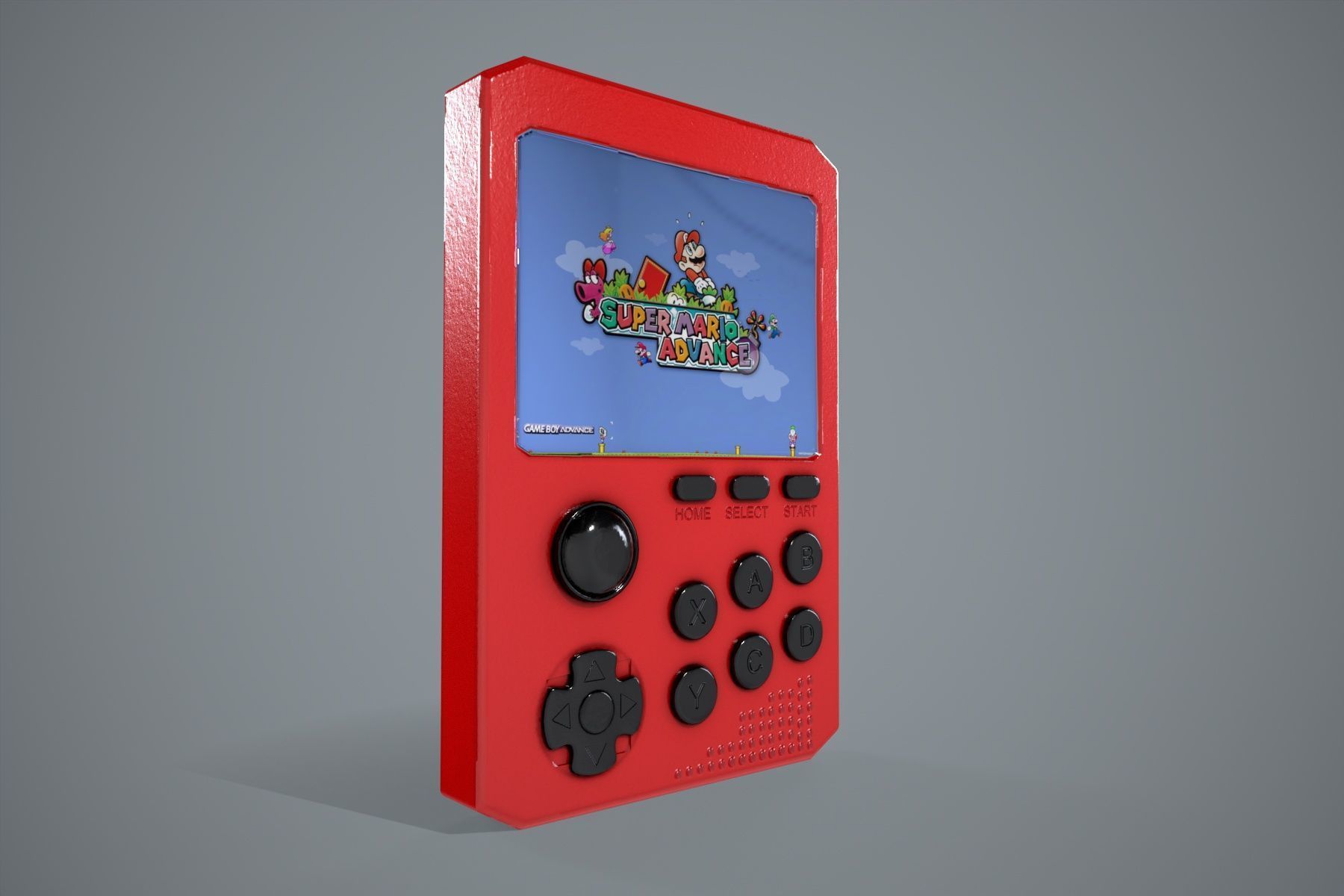 Gameboy 900 Free low-poly 3D model_3