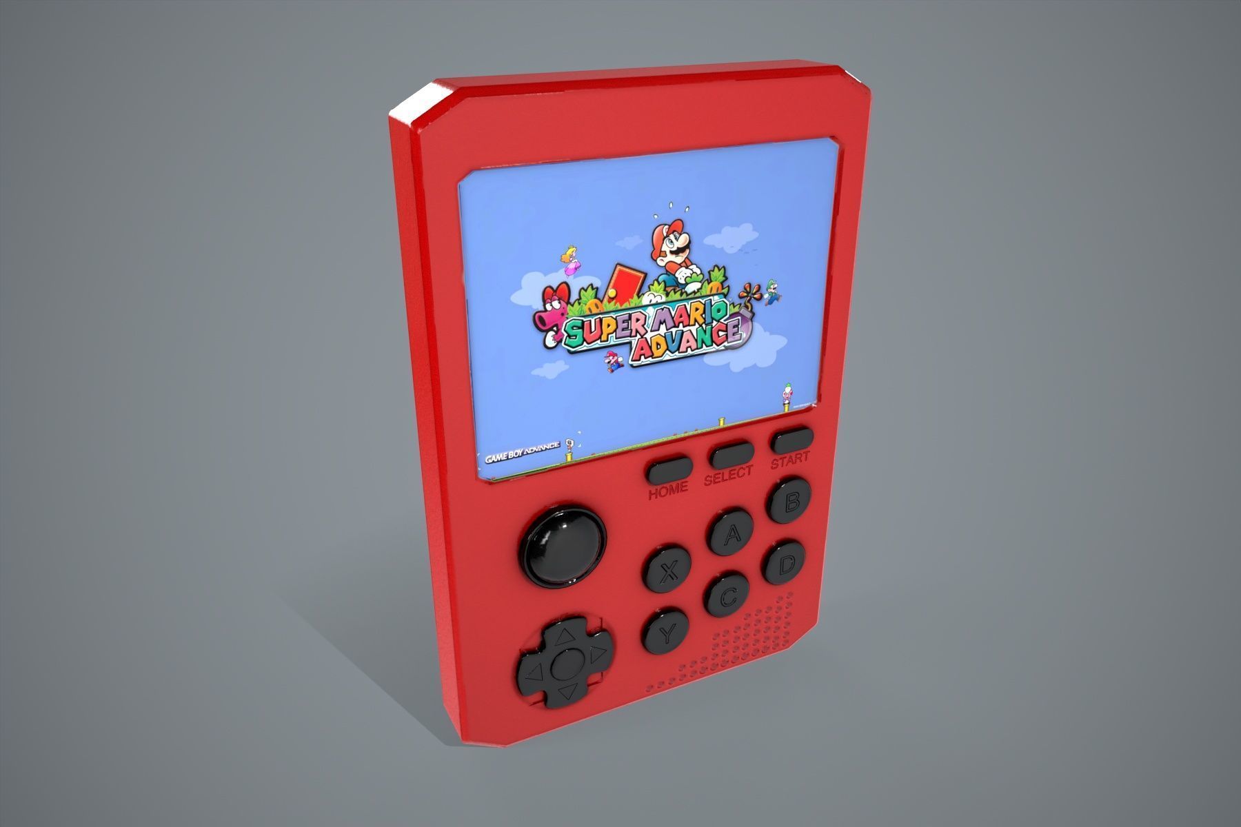 Gameboy 900 Free low-poly 3D model_5