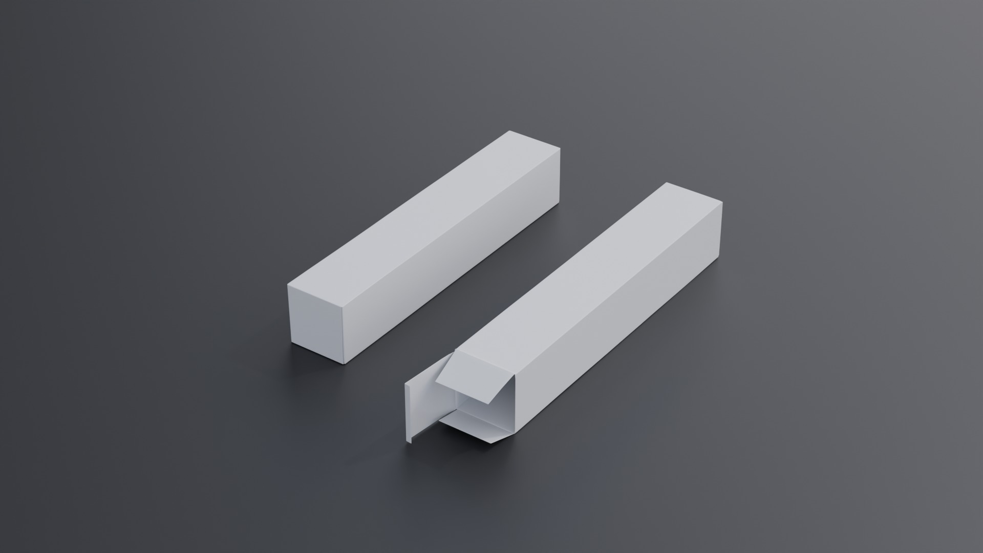 Toothpaste Laminate Tube and packaging box Low-poly 3D model_6