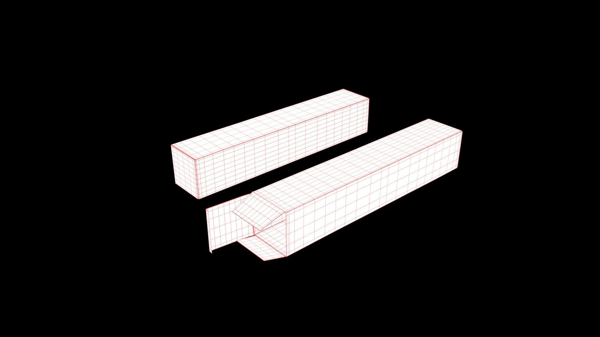 Toothpaste Laminate Tube and packaging box Low-poly 3D model_13