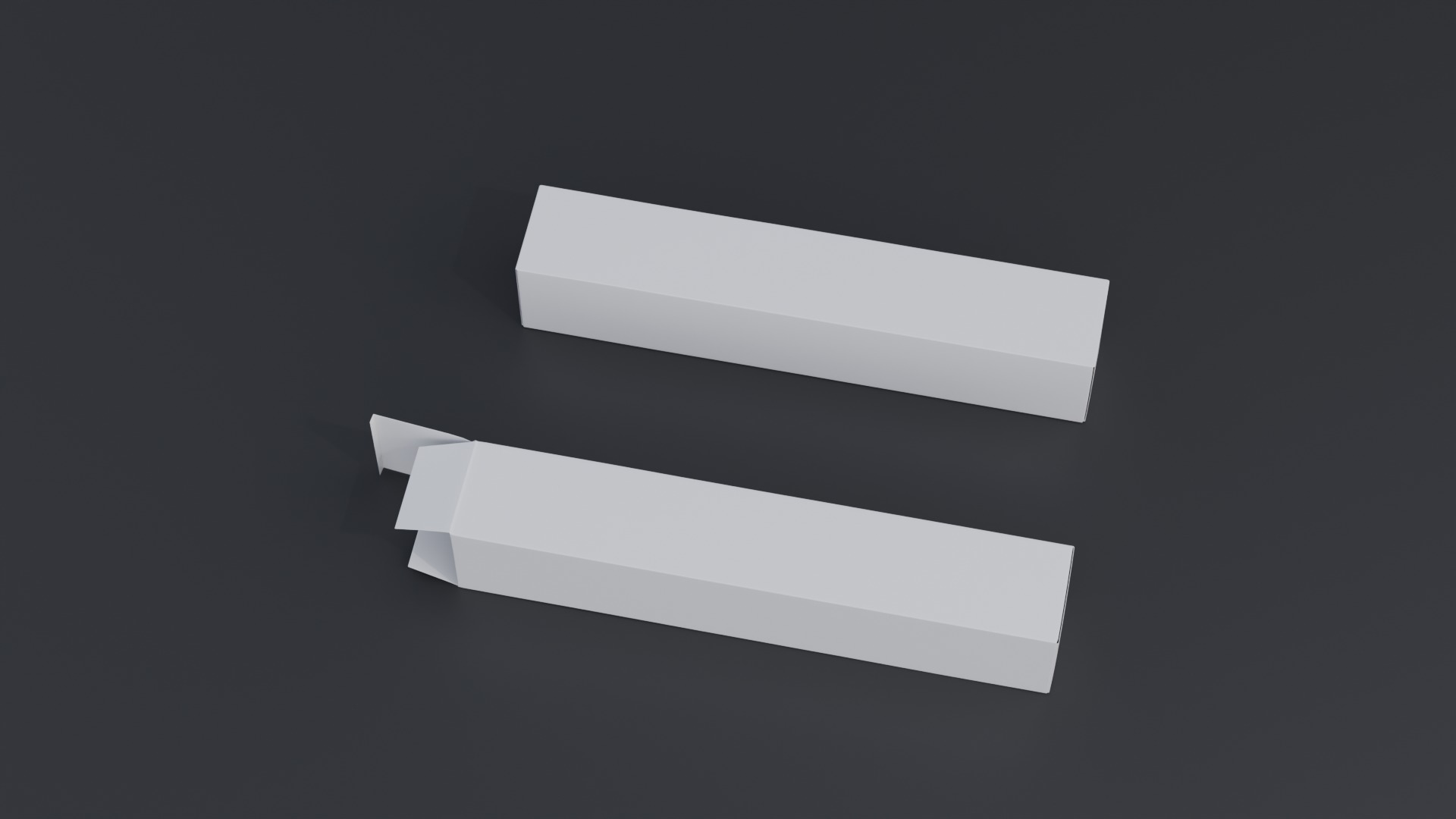 Toothpaste Laminate Tube and packaging box Low-poly 3D model_7