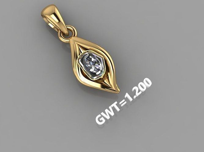 FASION  POLKI  PENDANT