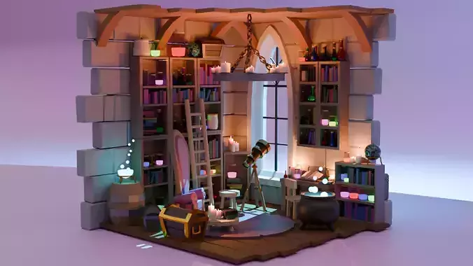 Isometric Scene Fantasy World