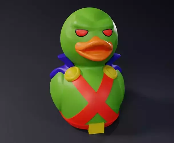 Cute Martian Manhunter Ruber Duck