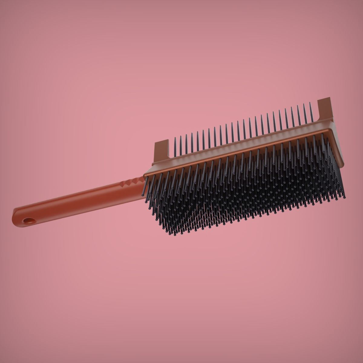 2 in 1 Hair Brush 3D print model_9
