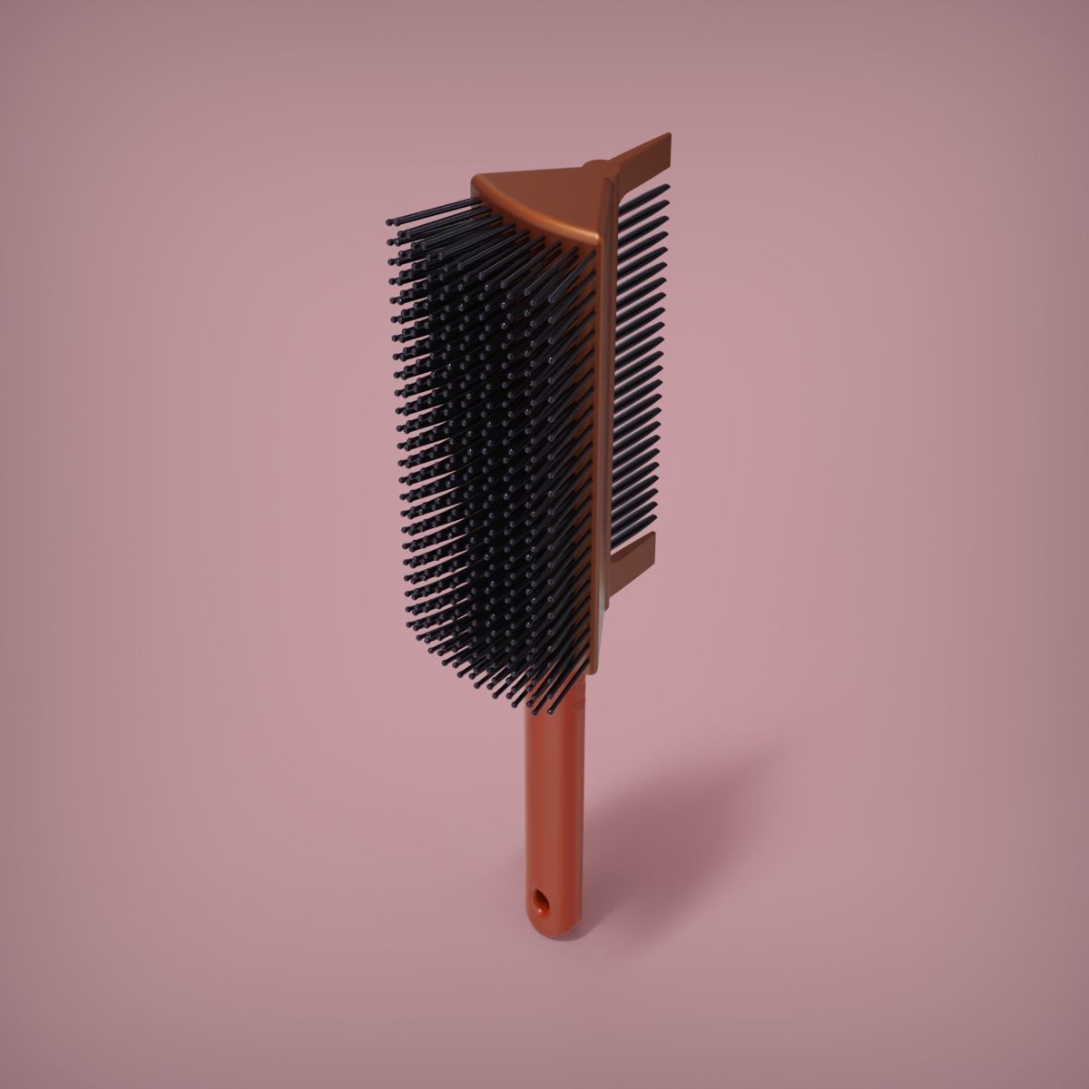 2 in 1 Hair Brush 3D print model_2