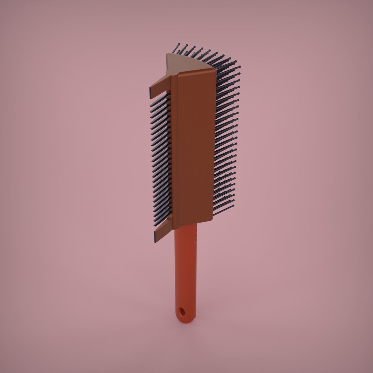 2 in 1 Hair Brush 3D print model_3