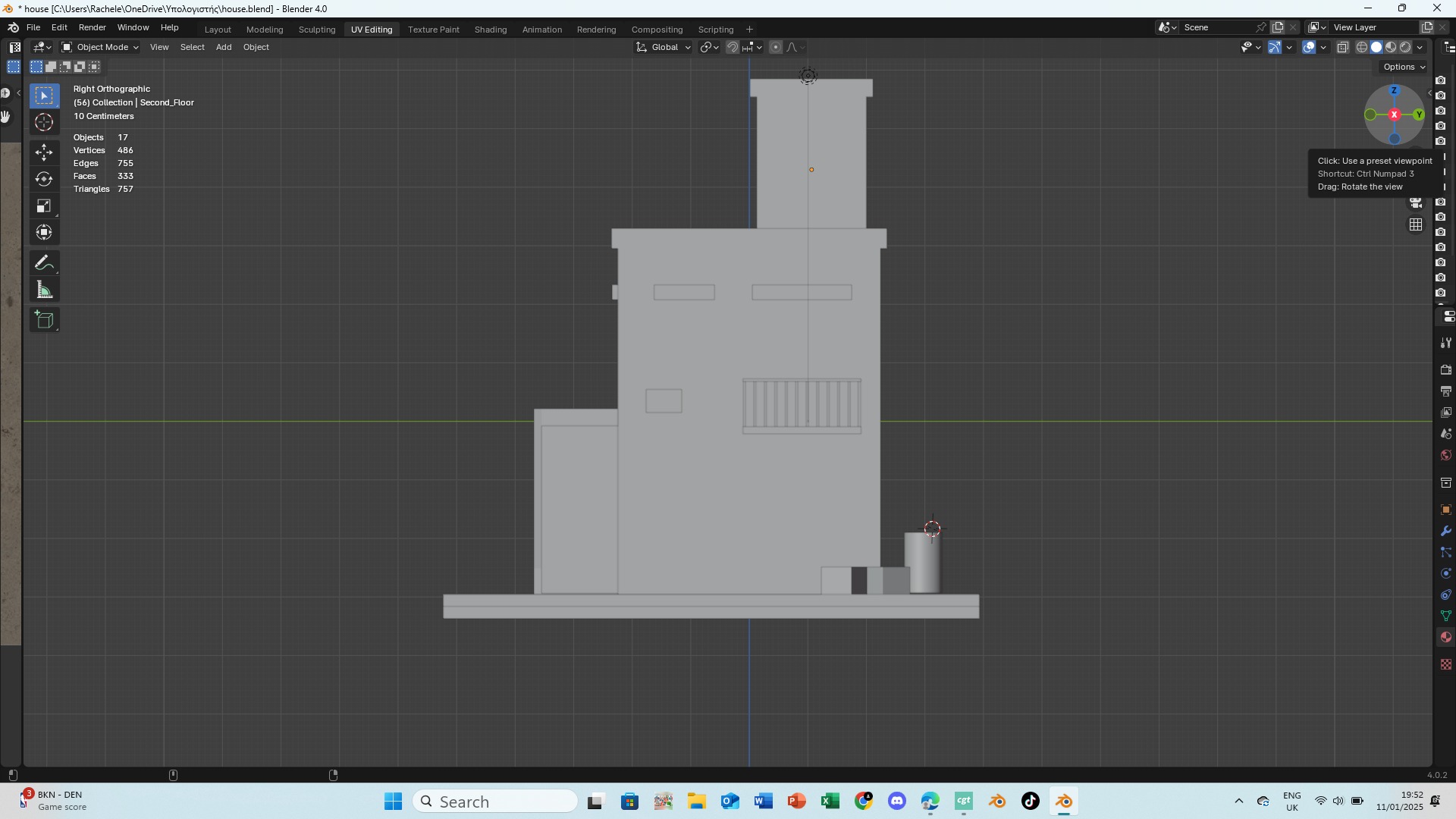 House Low-poly 3D model_25