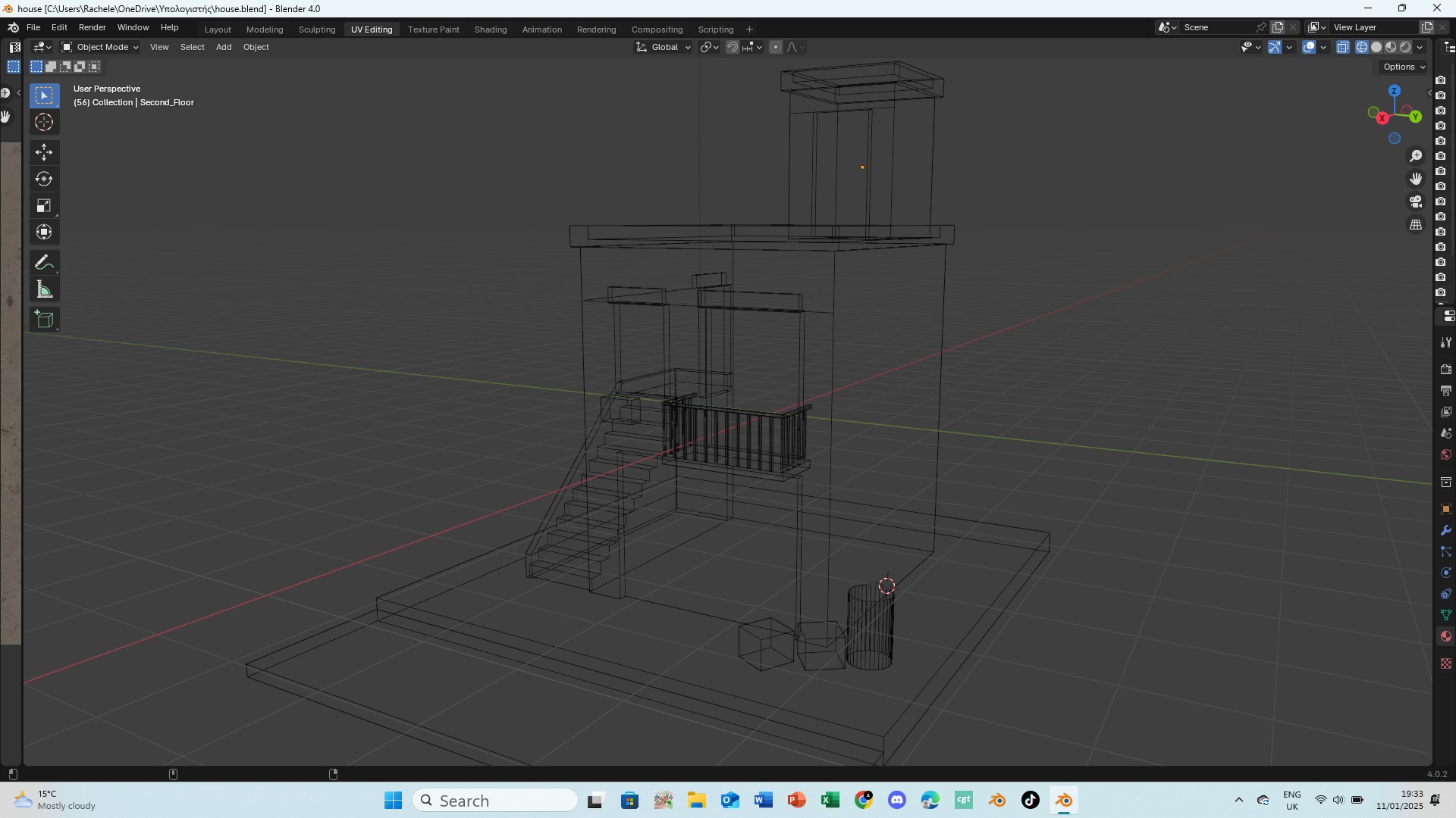 House Low-poly 3D model_14