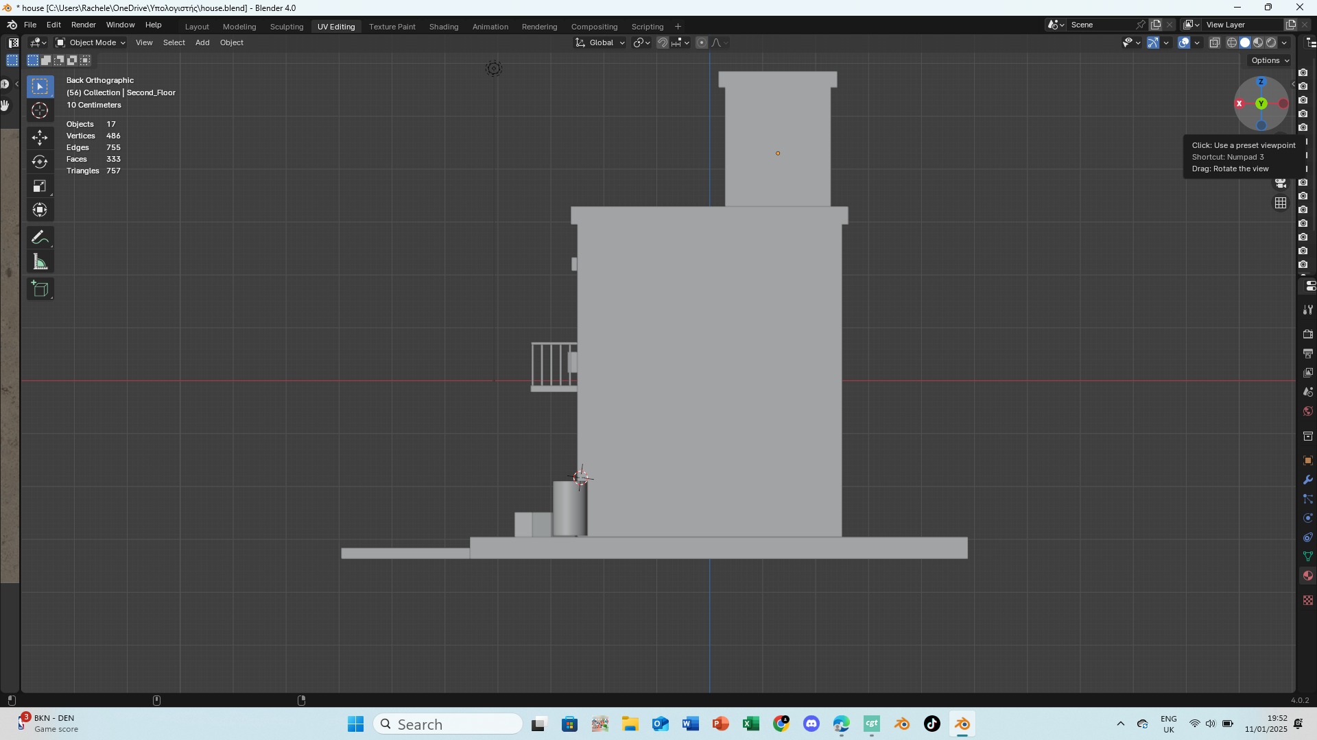 House Low-poly 3D model_28
