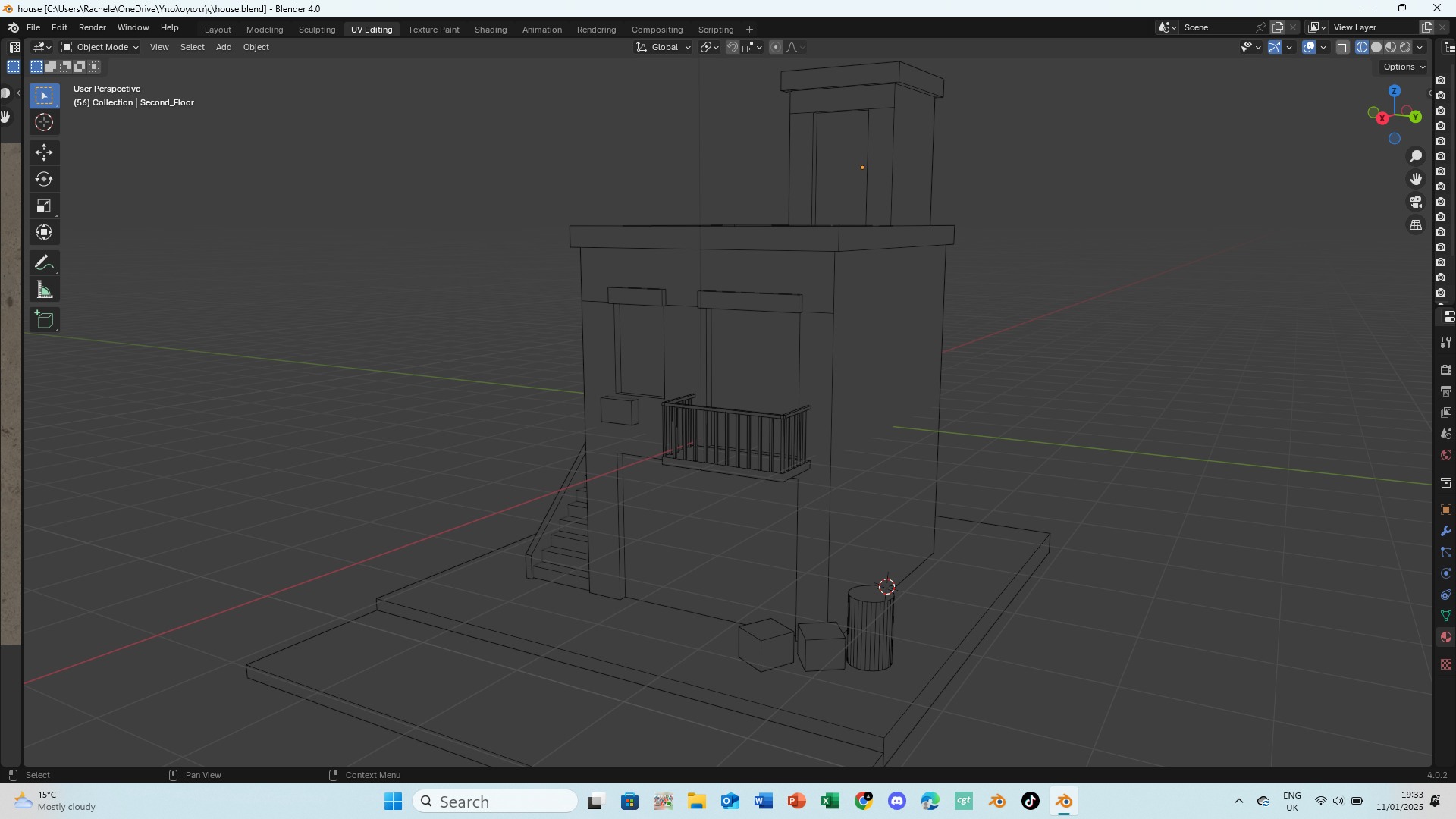 House Low-poly 3D model_13