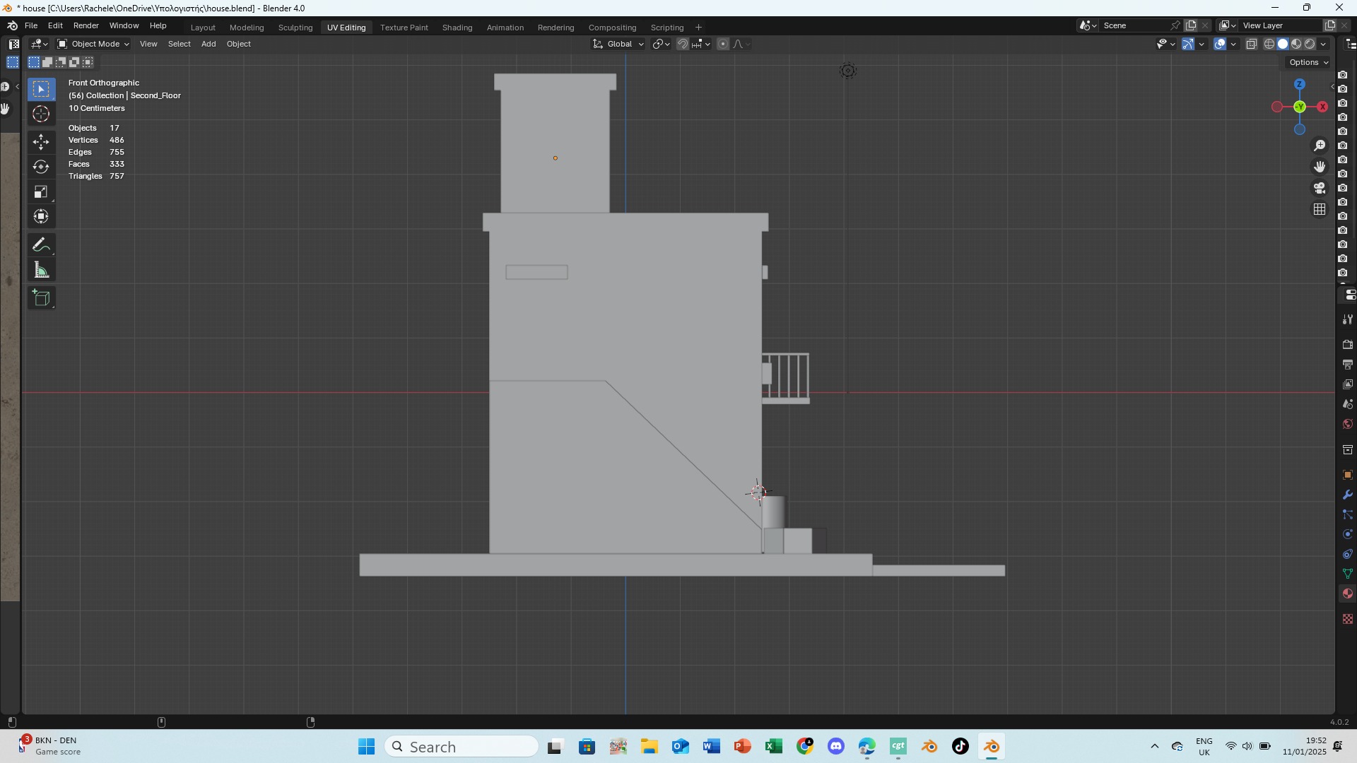 House Low-poly 3D model_26