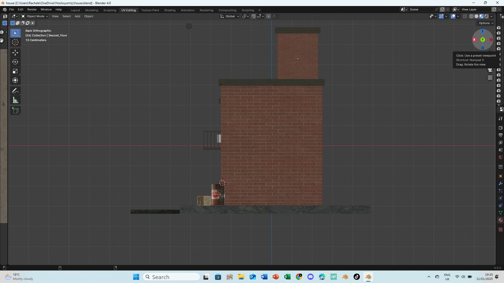 House Low-poly 3D model_4