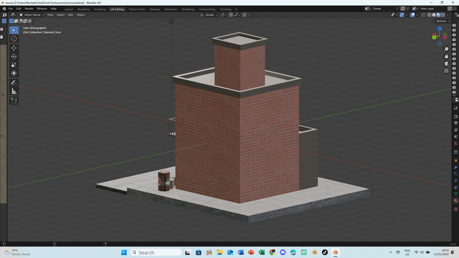 House Low-poly 3D model_8