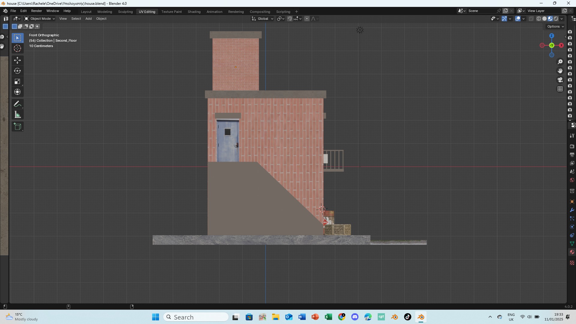 House Low-poly 3D model_2