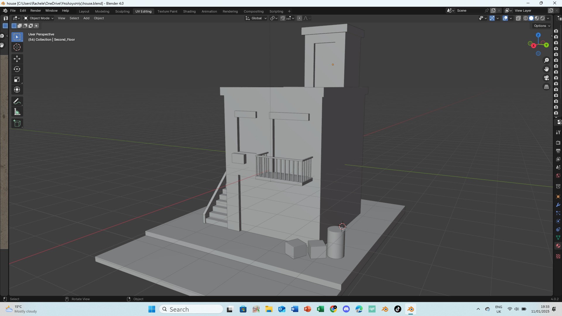 House Low-poly 3D model_11