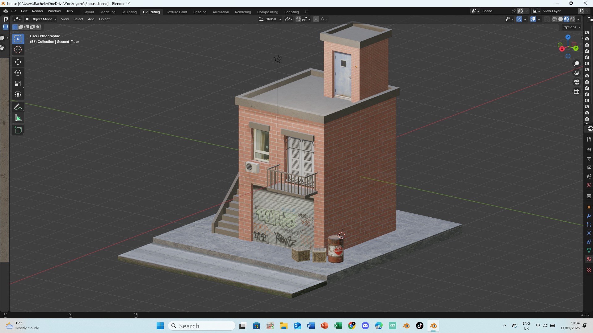 House Low-poly 3D model_6
