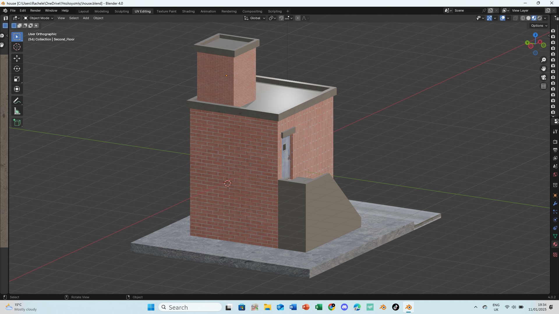 House Low-poly 3D model_7